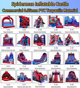 Castillo Inflable Reacondicionado <span class=keywords><strong>de</strong></span> <span class=keywords><strong>Spiderman</strong></span> Blanco <span class=keywords><strong>Pastel</strong></span>, Casa <span class=keywords><strong>de</strong></span> Brinco, Castillo Hinchable para Niños - Product Image 6