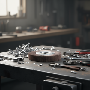 Disco de Lija Fervi de Óxido de Aluminio con Orificio de 115mm para Pulir Metal - Product Image 3