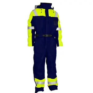 wholesale safety reflective coverall industry uniform electrician work clothing flame retardant coveralls