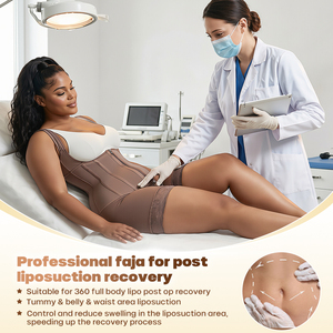 <span class=keywords><strong>Fajas</strong></span> <span class=keywords><strong>Colombianas</strong></span> à haute compression et contrôle abdominal, Post-opératoire, Phase 1, Vente en gros pour femmes - Product Image 4
