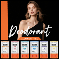 Déodorant en stick unisexe sans aluminium, format voyage, 48h, marque privée, déodorant naturel