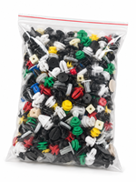 Assortiment de 500 attaches de garniture automobile directement de l'usine pour fixation universelle des panneaux de porte, pare-chocs et ailes de voiture