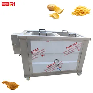 Small Semi-Automatic Electric Pepper Bean Almond Onion Hazelnut Fruit Peanut Vegetable Potato Chips Blanching Machine