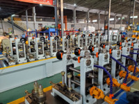 Máquina de Laminación de Tubos de Alta Precisión, Máquina de Soldadura Láser para Tubos, Línea de Producción Industrial de Tubos para Escape de Automóviles
