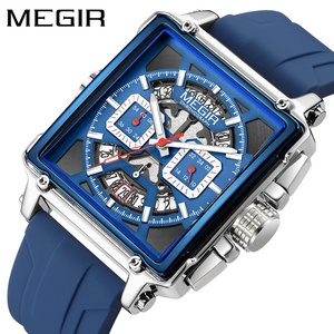 Megir 2233G Solar Powered Alloy <b>Watch</b> for <b>Men</b> & Boys Cool <b>Black</b> New Fashionable Design - Product Image 1