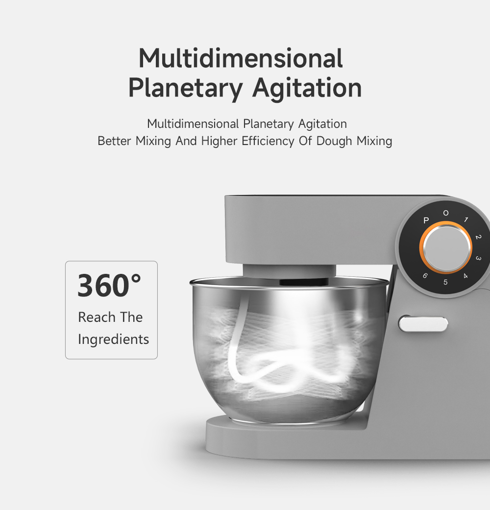 3 in 1 Pastry Stand Food Mixer Household 1200W Kitchen Stand Bread Spiral Dough Mixers Cake Electric Food Mixers With Blender