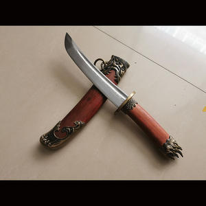 Cuchillo corto forjado Longquan <span class=keywords><strong>de</strong></span> 35 cm <span class=keywords><strong>para</strong></span> exteriores, espada <span class=keywords><strong>de</strong></span> bolsillo, espada pequeña, cuchillos <span class=keywords><strong>de</strong></span> acero con patrón integrado, cuchillos con escamas invertidas - Product Image 5