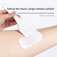 Pinceau professionnel à tête plate pour masque corporel, grand applicateur de masque en silicone à poils doux, pinceau de soin pour spa et salon de beauté
