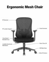 Chaise de bureau ergonomique de haute qualité avec appui-tête réglable, support lombaire et siège pivotant pour le travail à domicile