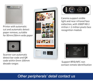 क्रटली 27 इंच सेल्फ सर्विस ऑर्डर कियोस्क निर्माता दीवार घुड़सवार एंड्रॉइड पॉस भुगतान कियोस्क मशीन - Product Image 3