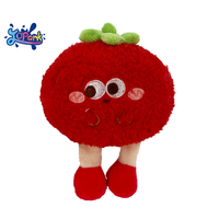Bonito relleno de patata hecho de fábrica, fruta de felpa, terciopelo, suave, personalizado, juguetes de frutas, expresión divertida, relleno de algodón PP para cumpleaños