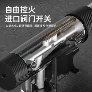 Handheld Flamethrower Torch Gas Canister Igniter Portable Piezoelectric Stainless Steel For Outdoor Use - Product Image 3