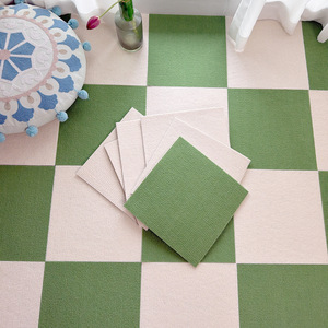 Alfombra Moderna Minimalista para Dormitorio, con Rayas de Color Sólido, para Sala de Estar, Uso Doméstico, Autoadhesiva, sin Pegamento - Product Image 2
