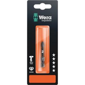 WERA - 05073961001 Brocas de Impaktor Pozidriv (embalaje de autoservicio)-EAN 4013288158505 INSERTOS PARA PUNTAS DE ATORNILLADO - Product Image 1
