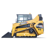 Chargeuse compacte SANY 4,68T avec moteur Yanmar pour la manutention de matériaux de construction et la rétrocaveuse de tracteur