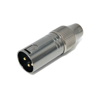 Adaptateur de microphone XLR mâle à 3 broches en cuivre plaqué or ABCCABLS, neuf, pour pistolet à aiguilles automobile, moule privé