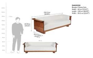 Juego de sofás modernos de lujo para sala de estar, de madera maciza de sheesham, elegantes, cómodos, duraderos y perfectos para un hogar contemporáneo. - Product Image 3