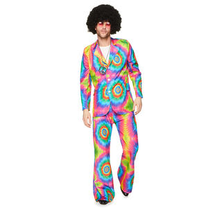Conjunto de traje informal de dos piezas teñido anudado para hombre ODM, conjunto de chaqueta y pantalones de manga larga con Bolsillos y doble botonadura, disfraz de <span class=keywords><strong>TV</strong></span> y película - Product Image 4