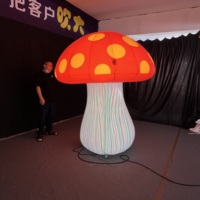 Décoration gonflable en forme de champignon de dessin animé, taille personnalisée, OEM, PVC imperméable pour événements extérieurs et festivals
