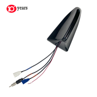 Antena Combinada con Conector Shark Fin Jaso Din 4185, 160*80*85mm, ABS+Metal, 360g, Montaje con Tornillos, 10.5-16V, 75 Ohm, para Coche, FM AM