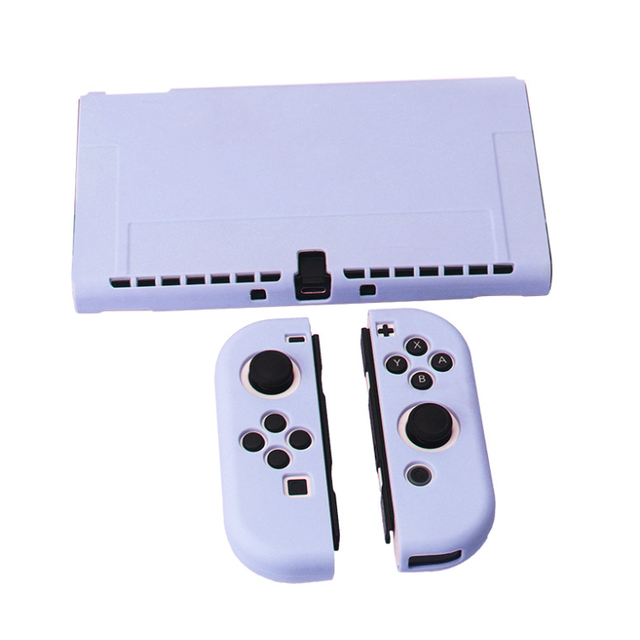 TPU Silicone Protective Case Cover for Nintendo Switch OLED Solid Color Soft Shell Protector Gaming Accessories