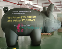 Tirelire géante gonflable personnalisée, grand ballon cochon pour la publicité