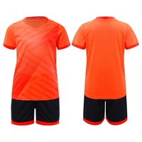 Ensemble de maillots de football pour garçons de 3 à 16 ans, uniforme de football, manches courtes, col en V, kit d'entraînement, shorts noirs, tenue de sport à séchage rapide