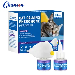 Chanson fábrica emoções calmantes e aliviar o stress 48ml pet calmante difusor feromônio para cão e gato