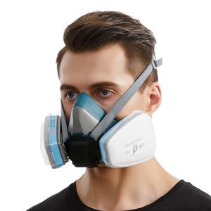 Masque à gaz en silicone 412 pour peinture au pistolet, protection contre le sulfure d'hydrogène, le monoxyde de carbone, le méthane, le biogaz, la prévention de la fumée et des brumes - Product Image 2