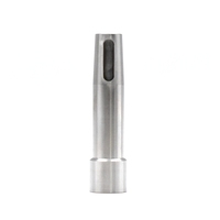 Pièces usinées CNC sur mesure en acier inoxydable, axe d'alignement conique fileté de précision 0,001 mm, usinage par électroérosion à fil et brochage pour