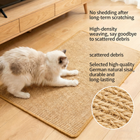 Tapis à gratter pour chat en sisal naturel, lit de repos et de jeu pour animaux, planche à gratter résistante à l'usure, coussin de protection pour chat, canapé pour chat