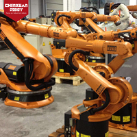 Station de soudage robotisée industrielle, bras de robot de soudage à 6 degrés de liberté pour le soudage à l'arc de pièces métalliques