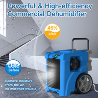 Déshumidificateur électrique miniature commercial avec filtre HEPA au charbon, écran LED, port USB, utilisation domestique - Fonctionnalités de dégivrage automatique, chambres à coucher