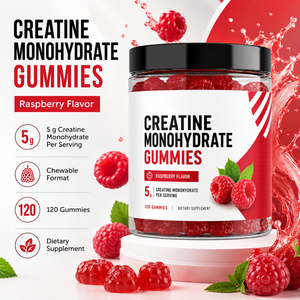Bonbons Gommeux Énergisants Pré-Entraînement pour Adultes, Sans Sucre, Sans Soja, Sans Caféine, à la Créatine Monohydrate – Nouvelle Formule Beauté et Musculation – Vente Flash - Product Image 5