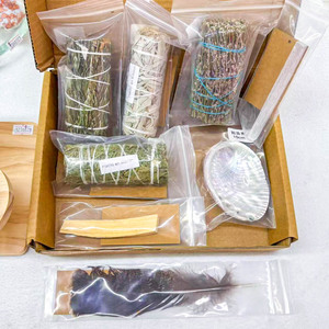 Juego <span class=keywords><strong>de</strong></span> Venta caliente <span class=keywords><strong>de</strong></span> producto espiritual <span class=keywords><strong>de</strong></span> salvia, artesanía curativa para meditación, socio <span class=keywords><strong>de</strong></span> Yoga, Pluma <span class=keywords><strong>de</strong></span> concha <span class=keywords><strong>de</strong></span> abulón <span class=keywords><strong>de</strong></span> lavanda - Product Image 3