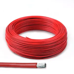Cable de alambre de cobre recubierto de plata aislado, 26AWG, alta temperatura, PTFE/FEP/PFA