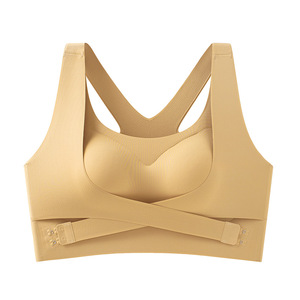 Plus-Size Marketing-Worthy Large-Bust-Minimizing Cómodo Sujetador deportivo anticaída sin aros de tamaño extendido para mujeres - Product Image 4