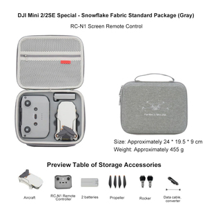 Caja de Almacenamiento Portátil, Estuche Rígido de Transporte para <span class=keywords><strong>DJI</strong></span> <span class=keywords><strong>Mini</strong></span> 2, <span class=keywords><strong>Mini</strong></span> 2 SE, <span class=keywords><strong>Mini</strong></span> 4K, para Batería y Accesorios de Drones - Product Image 1