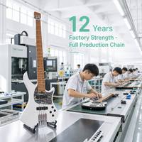 Guitare basse électrique 4 cordes, manche en érable, micros S-S, finition peinte, personnalisation directe usine, OEM ODM