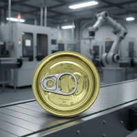 Couvercle de boîte alimentaire sans BPA en fer blanc/TFS, à ouverture facile, TFS EOE 202 52.3mm