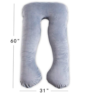 Cuscino a U per Gravidanza e Maternità, Comodo e Avvolgente, Imbottitura in Memory Foam, Design Lavorato a Maglia, Rivestimento Rimovibile e Lavabile per Donne in Gravidanza - Product Image 5