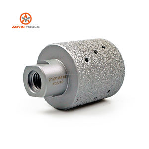 3In 75mm * 2In 5/8 "-11 Roue diamantée brasée sous vide <span class=keywords><strong>pour</strong></span> meules de ponçage <span class=keywords><strong>pour</strong></span> trous de comptoir en <span class=keywords><strong>pierre</strong></span> granit béton <span class=keywords><strong>marbre</strong></span> - Product Image 4
