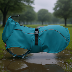 Imperméable pour chien Vimy XS bleu pétrole, vêtement d'extérieur imperméable - Product Image 3