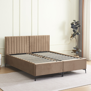 Custom Hotel Furniture <b>Bed</b> Frame Queen King Full Size Soft Upholstered <b>Bed</b> Storage <b>Bed</b> Double <b>Bed</b> for Bedroom - Product Image 1