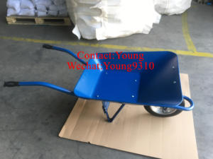 Wb2203 60l गैल्वेनाइज्ड औद्योगिक उद्यान व्हीलबारो भारी शुल्क व्हीलबारो निर्माण व्हील बैरो - Product Image 2