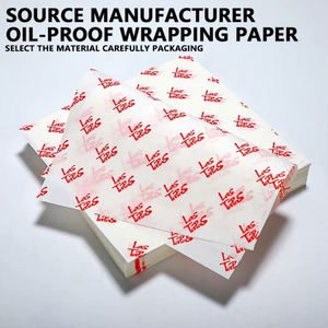 Papiers cirés personnalisés de qualité alimentaire 30*40cm pour emballage de charcuterie, sandwichs et paniers alimentaires, 60gsm - Product Image 2