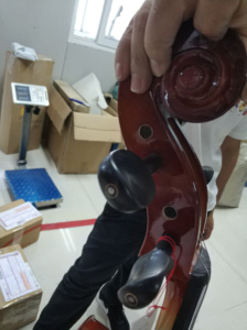 เชลโล่เครื่องมือผู้ผลิตจีน4/4คาร์บอนไฟเบอร์ไวโอเล็ตกับโบว์ (CG103) - Product Image 6