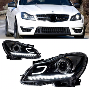 ชุดไฟหน้า LED สำหรับรถยนต์ C-Class W204 รุ่นปี 2011-2014  แบบดัดแปลง พร้อมไฟหน้าที่เราจำหน่ายอย่างมืออาชีพ - Product Image 5