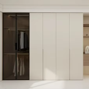 Armario de Madera Ecológico de Diseño Moderno y Lujoso, Personalizable, Ahorra Espacio, Gran Capacidad de Almacenamiento para Dormitorio, Apartamento u Hogar - Product Image 1