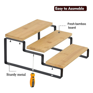 Organizador de Cocina de Bambú de Tres Niveles, Independiente, para Encimera, Estante para Especias, con Instalación Vertical - Product Image 6